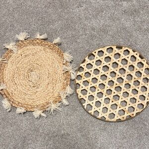 Round Woven Wall Art set